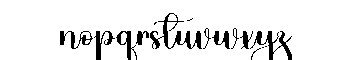 Digitalis Font LOWERCASE