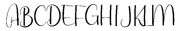 Digitals Signature Font UPPERCASE