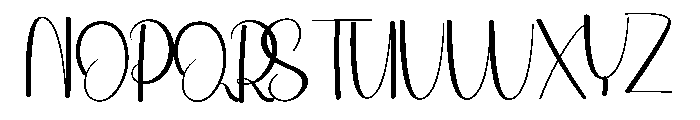 Digitals Signature Font UPPERCASE