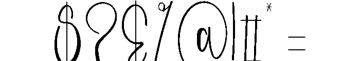 Digitals Font OTHER CHARS