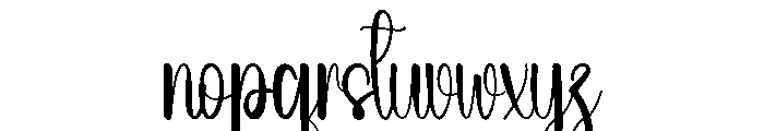 Digitals Font LOWERCASE