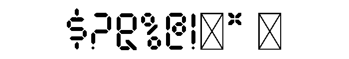 Digitron Font Font OTHER CHARS