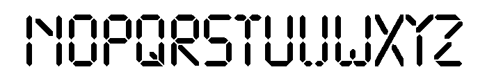 Digitron Font Font UPPERCASE