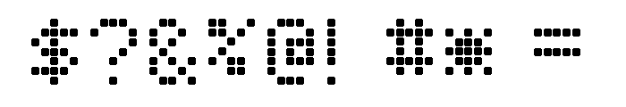 Digize NexaBlock Regular Font OTHER CHARS