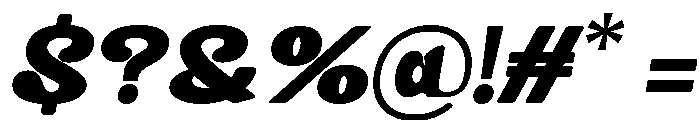 Dikira Italic Font OTHER CHARS