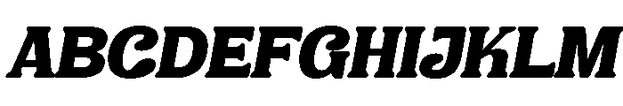 Dikira Italic Font UPPERCASE