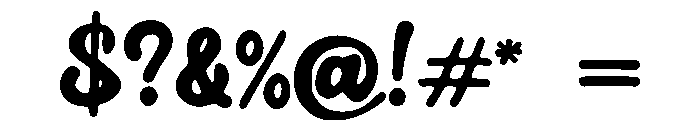 Dina Font OTHER CHARS