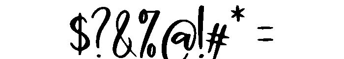 Dinginkan Font OTHER CHARS