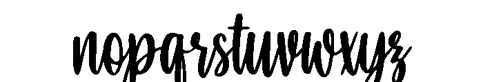 Dinginkan Font LOWERCASE