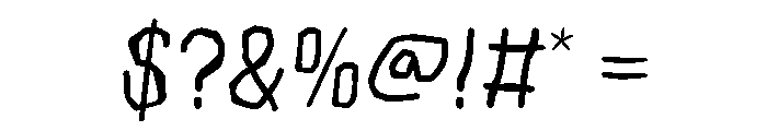 Dinksam Regular Font OTHER CHARS