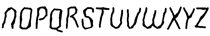 Dinksam Regular Font UPPERCASE