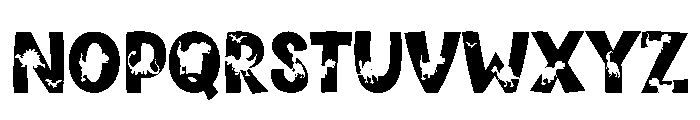 Dino Alphabet Font UPPERCASE