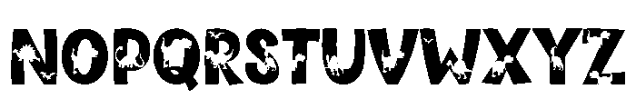 Dino Alphabet Font LOWERCASE