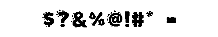 Dino Party Font OTHER CHARS