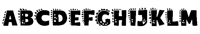 Dino Party Font UPPERCASE