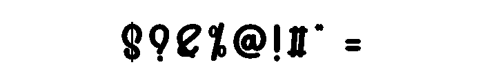 Dino Shark Font OTHER CHARS