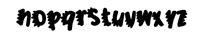 Dino Writer Baby CF Font LOWERCASE