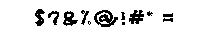 Dinoland Font OTHER CHARS