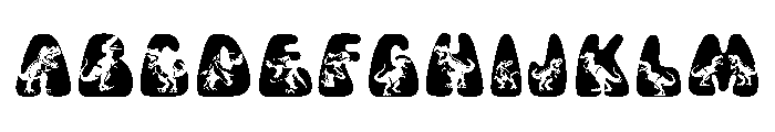 Dinosaur Alphabet Regular FONT