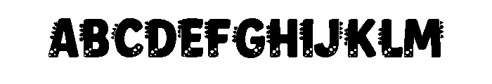 Dinosaur Font Blue FONT