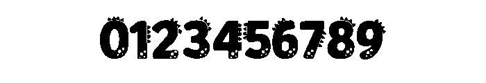 Dinosaur Font Brown Font OTHER CHARS