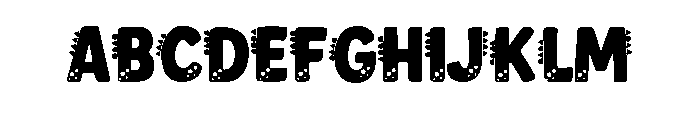 Dinosaur Font Green FONT