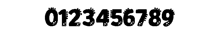 Dinosaur Font Purple Font OTHER CHARS