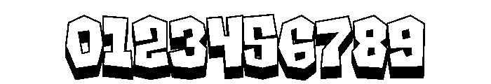 Dinosic Extrude Regular Font OTHER CHARS