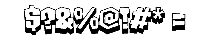 Dinosic Extrude Regular Font OTHER CHARS