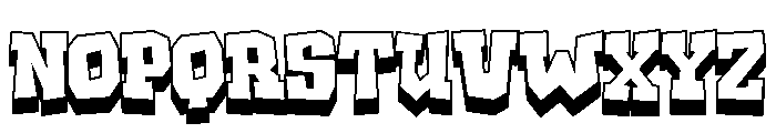 Dinosic Extrude Regular Font UPPERCASE