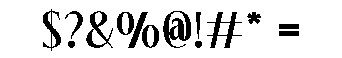 Dionara Regular Font OTHER CHARS