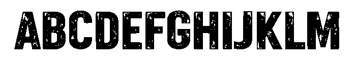 Dirty Bold Font UPPERCASE