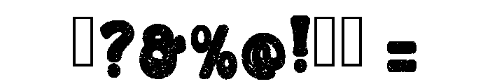 Dirty Groovy Regular Font OTHER CHARS