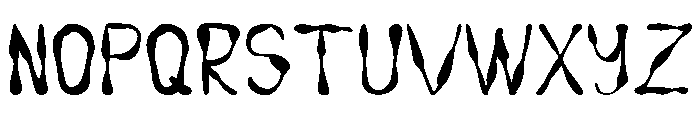 Dirty Ink Regular Font UPPERCASE
