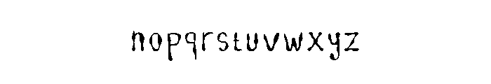 Dirty Ink Regular Font LOWERCASE