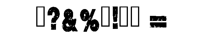 Dirty Rought Regular Font OTHER CHARS