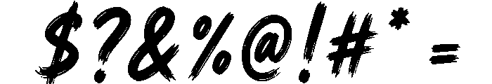 Dirty Stroke Regular Font OTHER CHARS