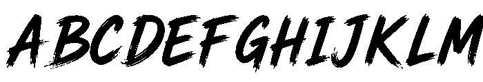 Dirty Stroke Regular Font UPPERCASE