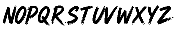 Dirty Stroke Regular Font UPPERCASE