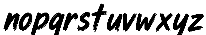 Dirty Stroke Regular Font LOWERCASE