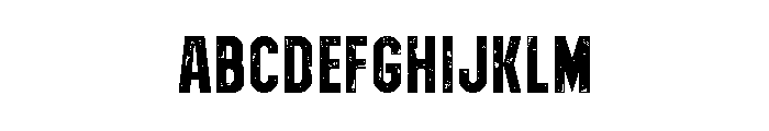 Dirty Strong Regular Font UPPERCASE