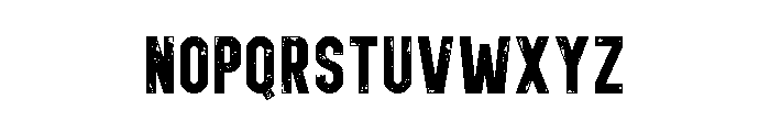 Dirty Strong Regular Font UPPERCASE