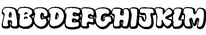 Disco Bubble Regular Font UPPERCASE