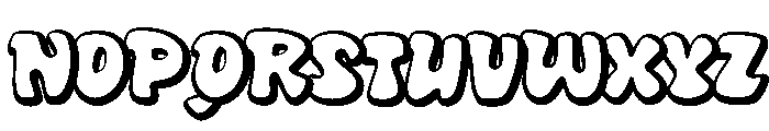 Disco Bubble Regular Font UPPERCASE