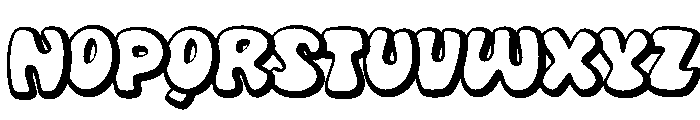 Disco Bubble Regular Font LOWERCASE