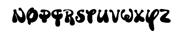 Disco Font LOWERCASE