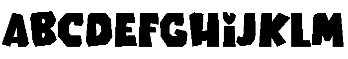 Disney Comic Font UPPERCASE