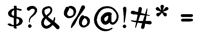 Disney Doodles Regular Font OTHER CHARS