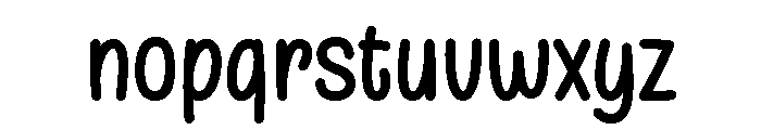 Disney Static Regular Font LOWERCASE
