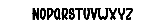 Display Alphabet Font UPPERCASE